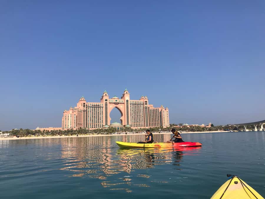 Dubai: Palm Jumeirah Guided Kayaking Tour - Atlantis, the Burj Al Arab, and the Burj Khalifa from the water