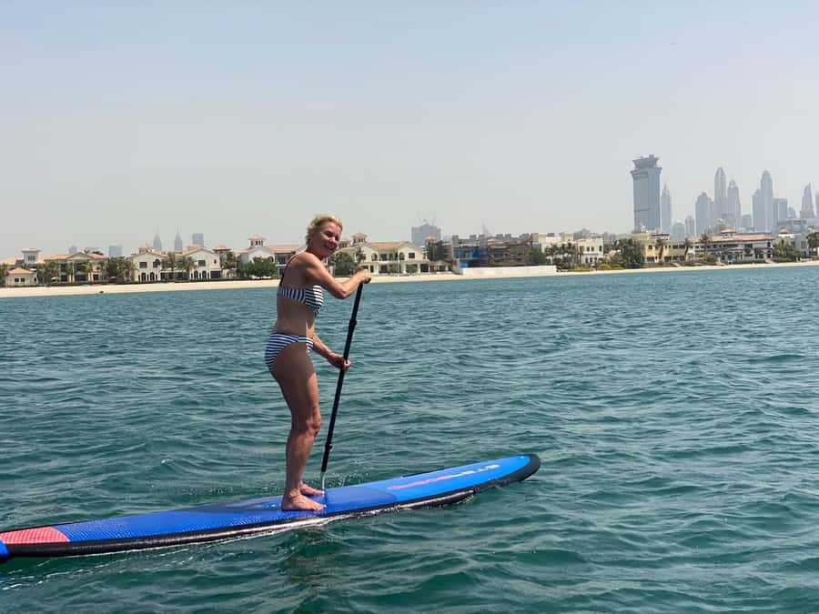Dubai: Palm Jumeirah Paddle Boarding Tour - What the $30 Price Includes