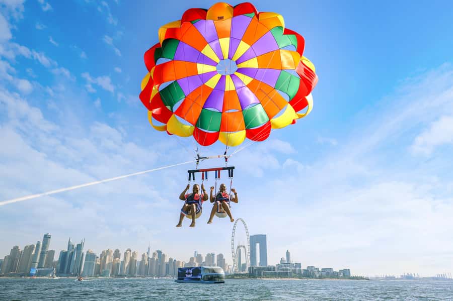 Dubai: Palm View and JBR View Parasailing Experience - Dubai Harbour and Skydive Dubai Views