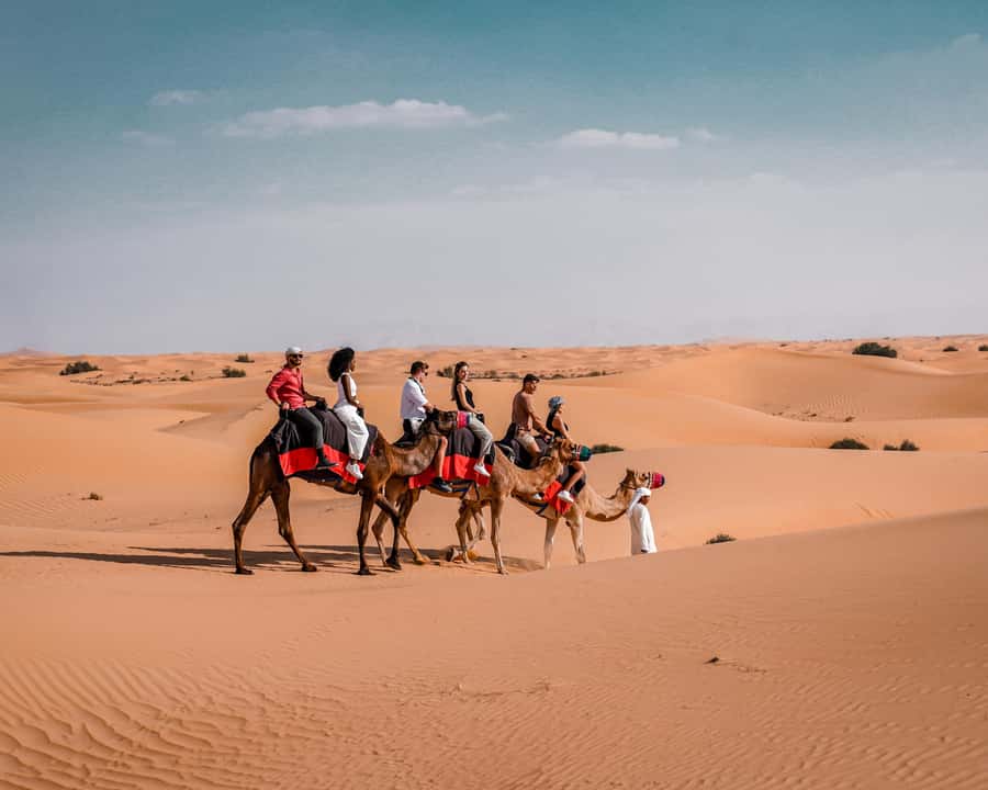 Dubai: Premium Desert Safari, Camel Ride, BBQ & Sandboarding - What $130 really buys you