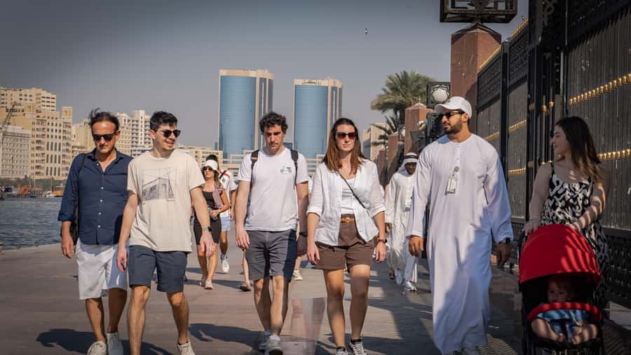 Dubai: Premium Old Town, Street Food, Souks & Boat Ride Tour - Walking through Al Fahidi Historical Neighborhood