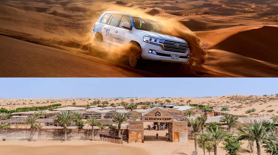Dubai: Premium Safari, Camel Ride & Al Khayma Camp 3-Buffets - Quad biking is fun, but read the safety terms