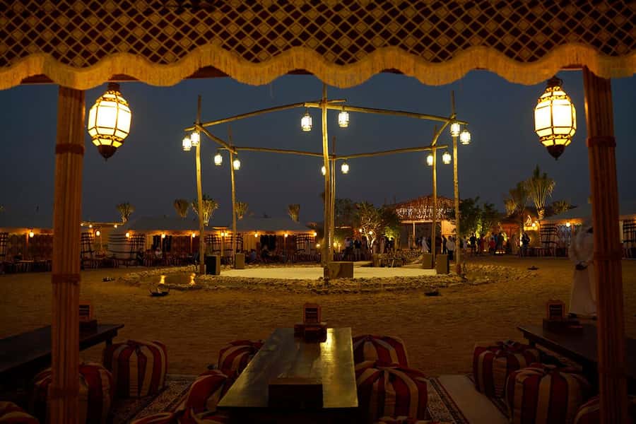 Dubai: Premium Safari, Camel Ride & Al Khayma Camp 3-Buffets - Sunset changes the pace of the evening