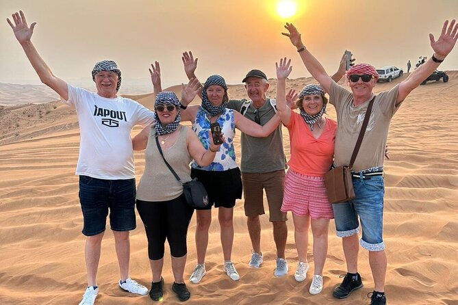 Dubai Private 4x4 Car Desert Safari with Dinner, Camel, and Show - Dune bashing across Dubai’s sand