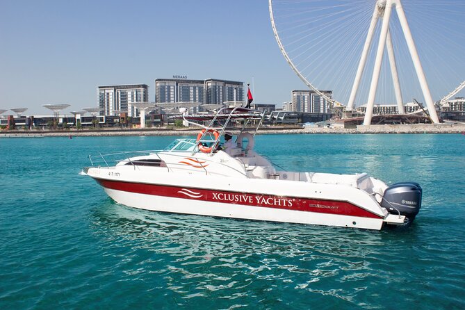 Dubai Private Boat Charter with Optional World Islands Upgrade - Burj Al Arab: the best photo stop