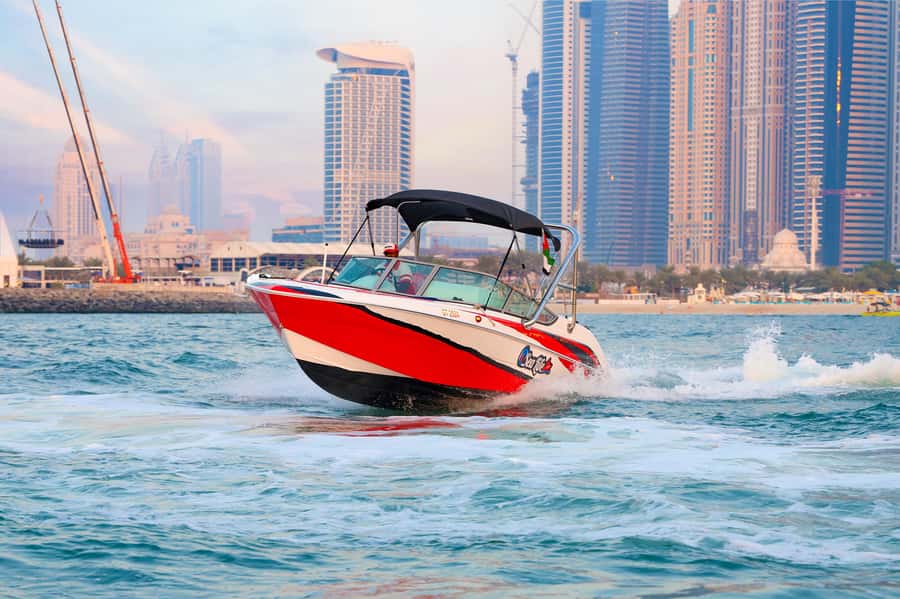 Dubai: Private Boat Tour - JBR/Burj Al Arab/Atlantis options - Jumeirah Beach Residence From a Better Angle