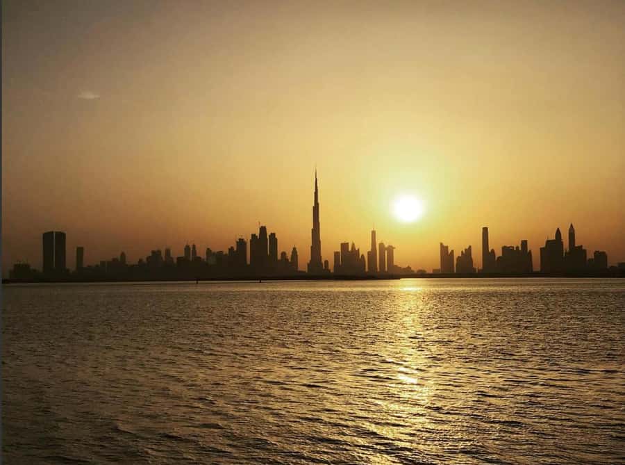 Dubai: Private Creek Harbour and Water Canal Cruise - Burj Khalifa views from the water