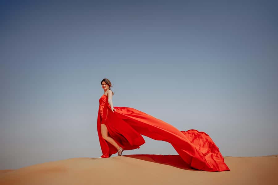 Dubai: Private Flying Dress Photography and Dune Drive Trip - Who should book this experience?