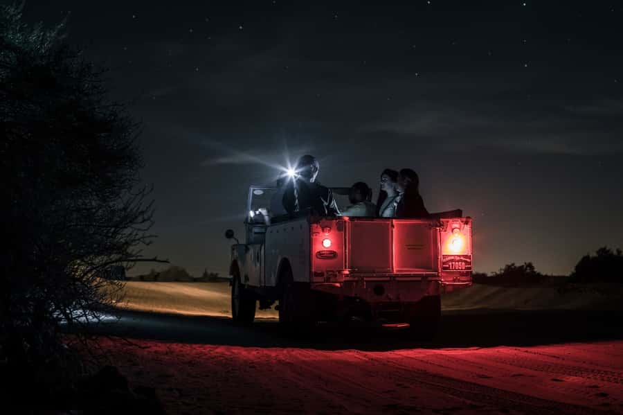 Dubai: Private Night Safari & Astronomy with 3-Course Dinner - A 1950s Land Rover gives the safari character