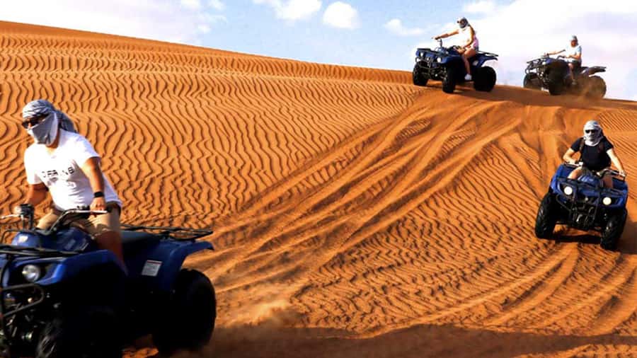 Dubai: Quad & ATV Bike, Red Dune Desert and Safari Adventure - A quick camel ride, with realistic expectations
