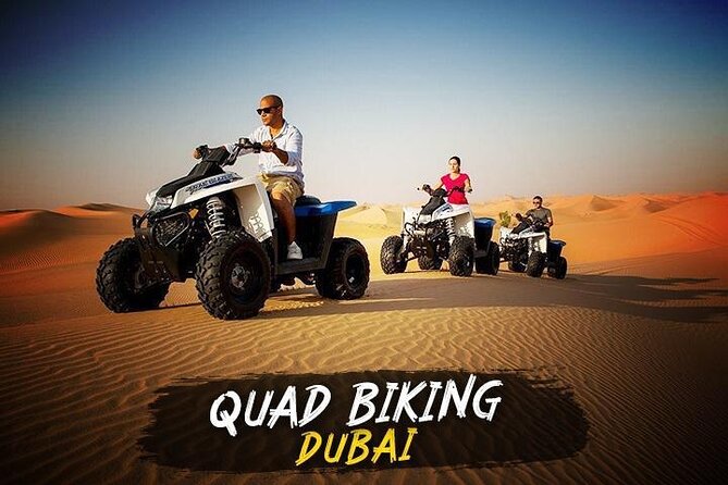 Dubai Quad bike ride 30 Min: Dune bashing, Sand Boarding & Dinner - Dune bashing for 30 to 40 minutes