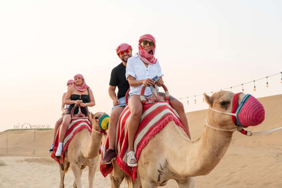 Dubai: Red Dune Desert Safari, Quad Bike, Camels, and BBQ - The red dunes and the 30 to 45 minute dune drive