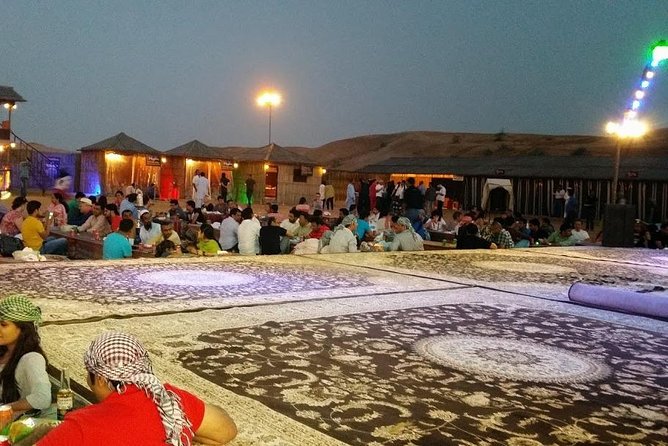 Dubai Red Dunes Desert Safari,ATV Quad Bike Camel Ride&BBQ Dinner - Sunset, coffee, and the Bedouin-style camp