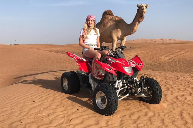 Dubai Red Dunes Desert Safari,ATV Quad Bike Camel Ride&BBQ Dinner - BBQ dinner and three evening shows