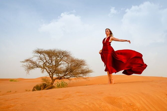 Dubai: Red Dunes Desert Safari, Camel ride, Sandboard, Quad Bike - Bright Red Sand at Lahbab