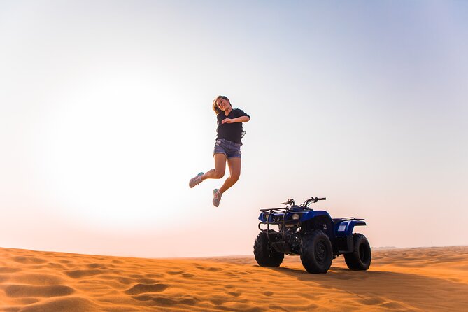 Dubai Red Dunes Desert Safari, Quad Bike, Camels at Al Khayma - Leaving Dubai for the Lahbab red dunes