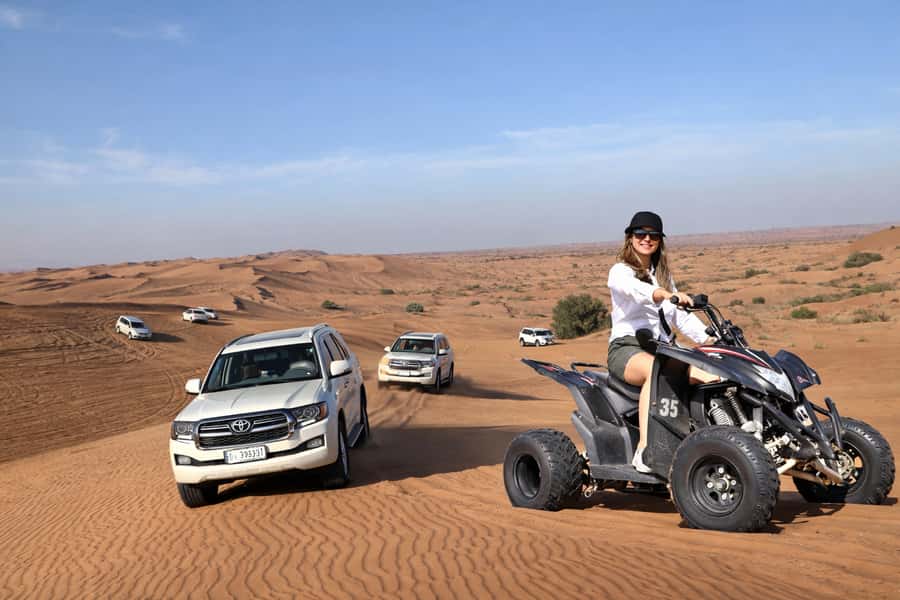 Dubai: Red Dunes Evening Quad Bike, Dune Blast with BBQ - The one-hour ride into the desert