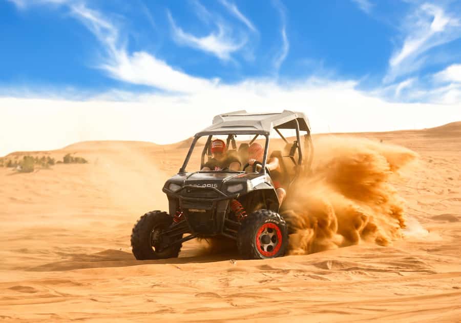 Dubai: Red Dunes Morning Desert Quad, Buggy or 4x4 Ride - A short camel ride with a traditional feel