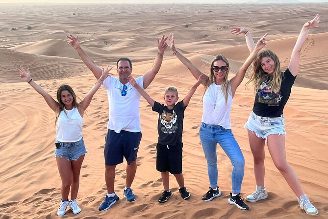 Dubai Red Dunes Safari, ATV, Camel ride, BBQ at Desert Camp - Sandboarding adds a simple extra activity