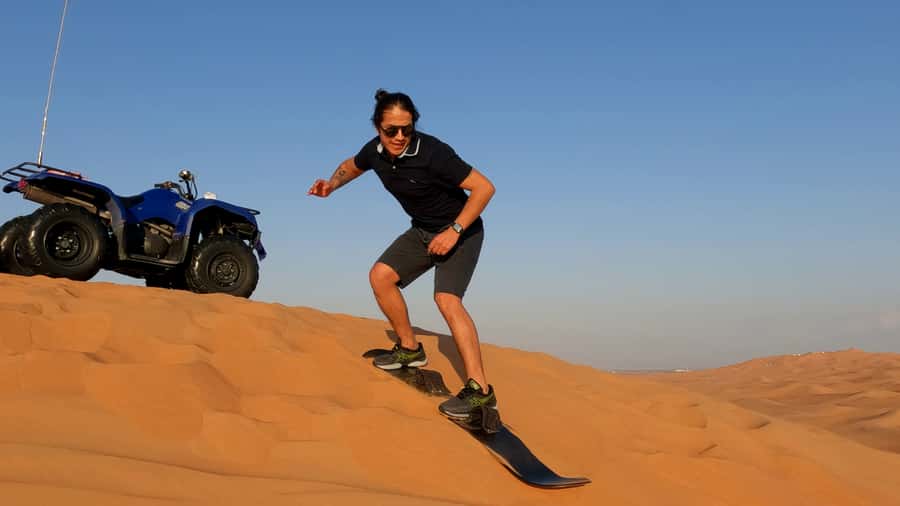 Dubai: Sandboarding, Camel Ride and Red Dune Bashing - Timing, heat, and group arrangements