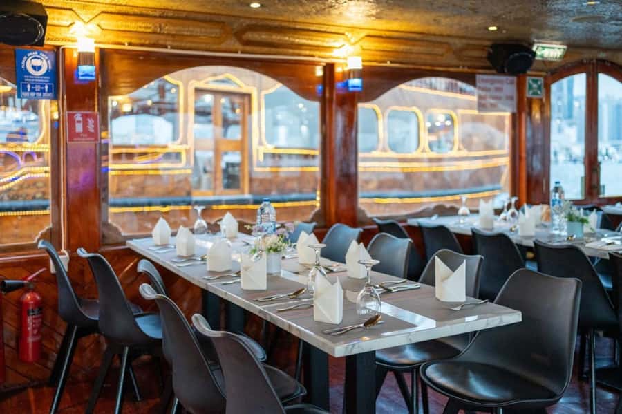 Dubai: Scenic Dhow Cruise with Buffet Dinner and Live Shows - Music, Tanoura dancing, and the puppet show