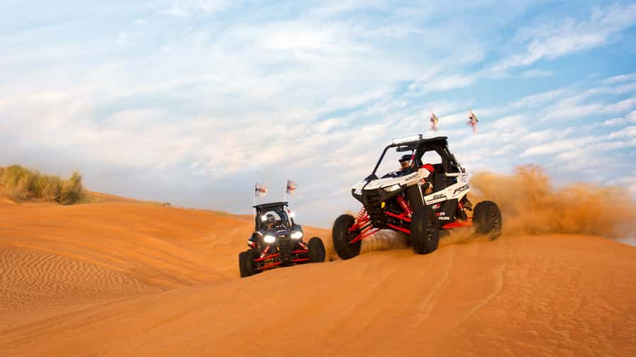 Dubai: Self-Drive 4WD Dune Buggy Guided Desert Adventure - One hour or two hours behind the wheel