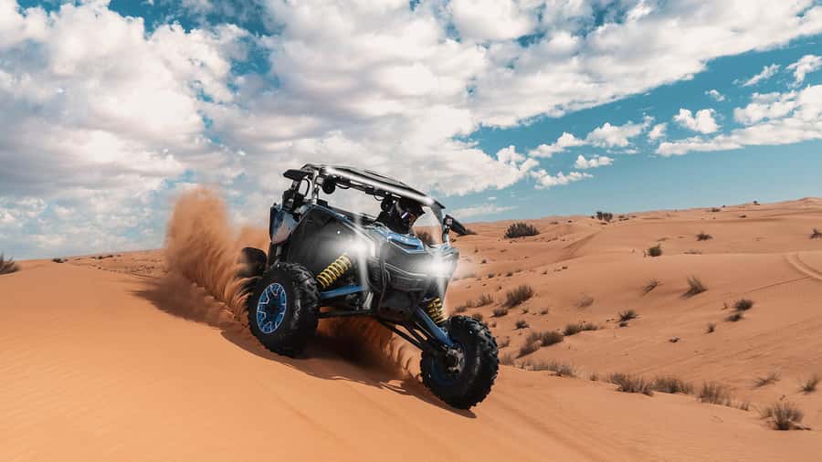 Dubai: Self-Drive 4WD Dune Buggy Guided Desert Adventure - Meeting the Polaris XP 1000 buggy