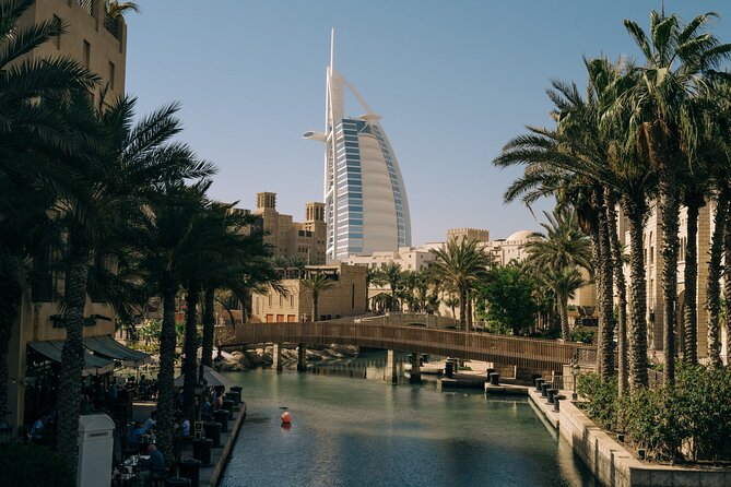 Dubai Sightseeing Day Trip from Abu Dhabi - Palm Jumeirah and Atlantis: architecture from the road
