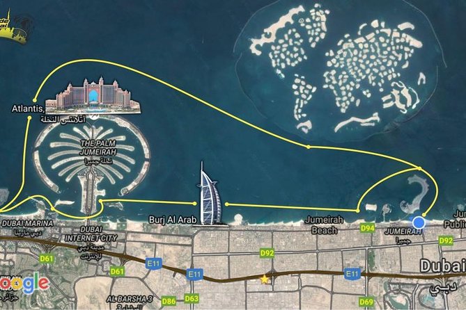 Dubai Sightseeing Tour - Jumeirah Beach and Burj Al Arab views