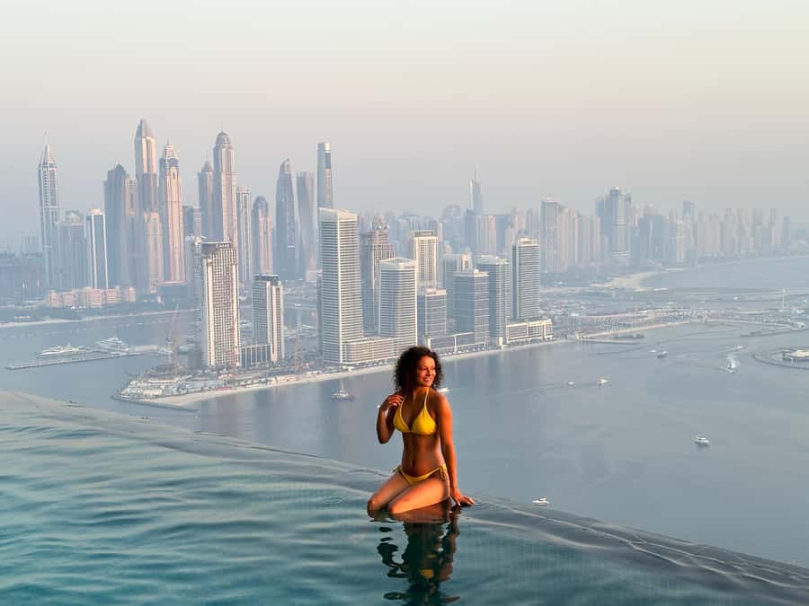 Dubai: Sky Pool and Palm Observatory Access - Meeting at Dubai Marina Mall before 9:30 AM