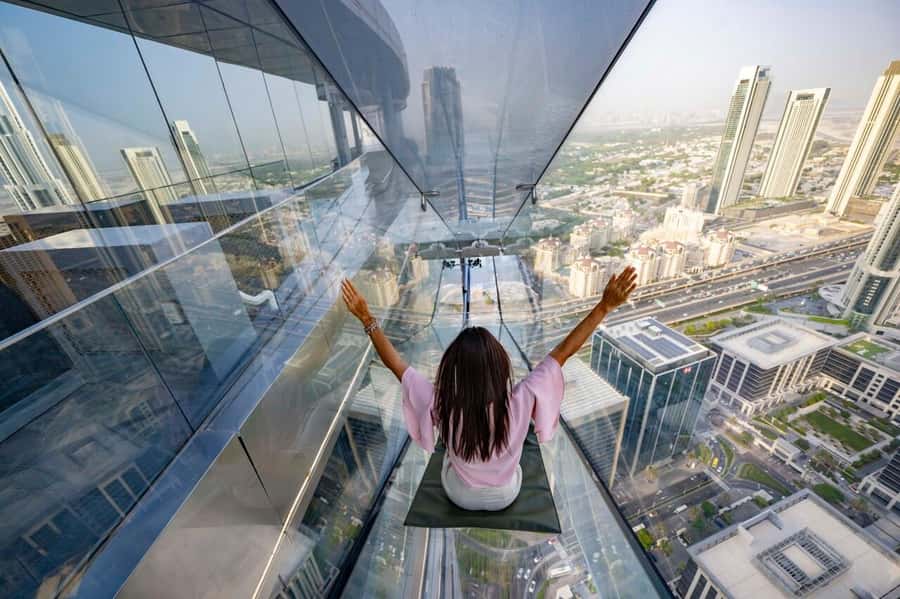 Dubai: Sky Views Observatory Ticket with Optional Extras - Reaching the 53rd floor in Downtown Dubai