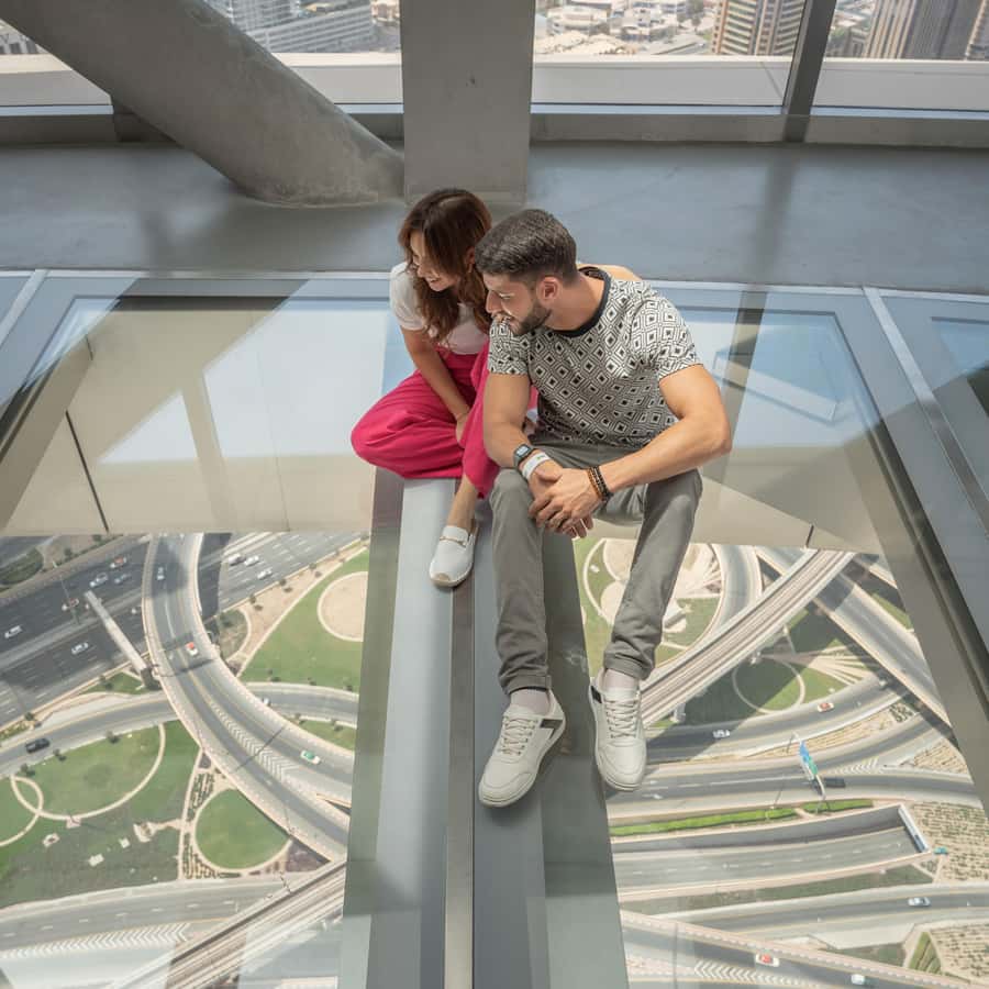 Dubai: Sky Views Observatory Ticket with Optional Extras - The observatory and its 25-meter glass floor