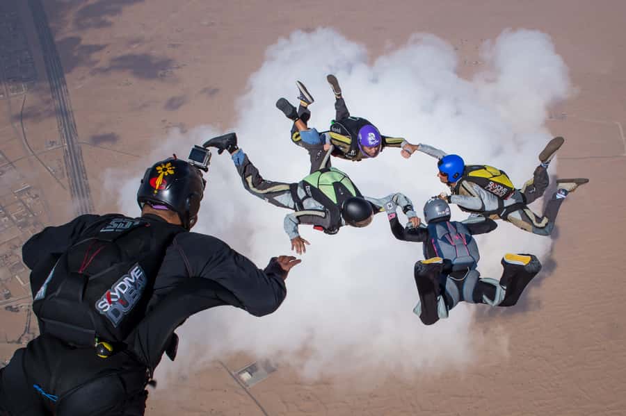 Dubai: Skydive at The Palm with Photos, Video & Yacht Tour - The first hour: briefing, harness, and nerves