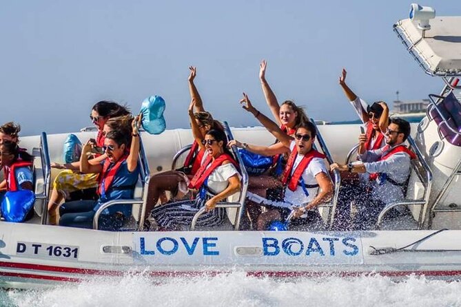 Dubai Speedboat Tour, Marina, Atlantis, Palm & Burj Al Arab - Passing Ain Dubai and the Marina skyline