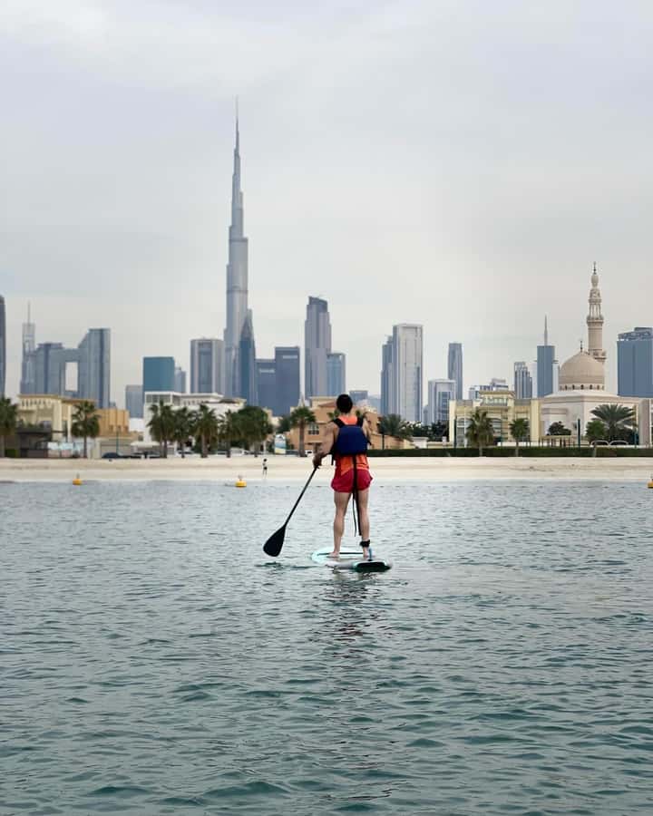 Dubai: Stand-Up Paddle Boarding with Burj Khalifa View - Arriving at Jumeirah Fishing Harbor 1