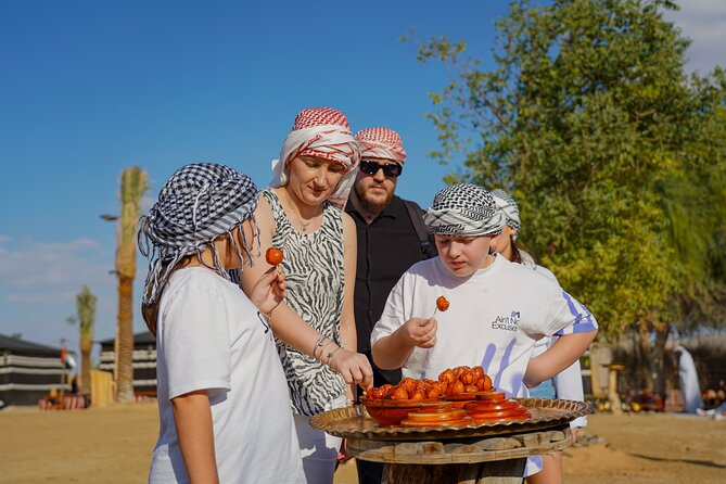 Dubai: Sunset Camel Trek, Al Khayma Camp, Stargazing & BBQ - Arabian horses, falcons, dance, and fire