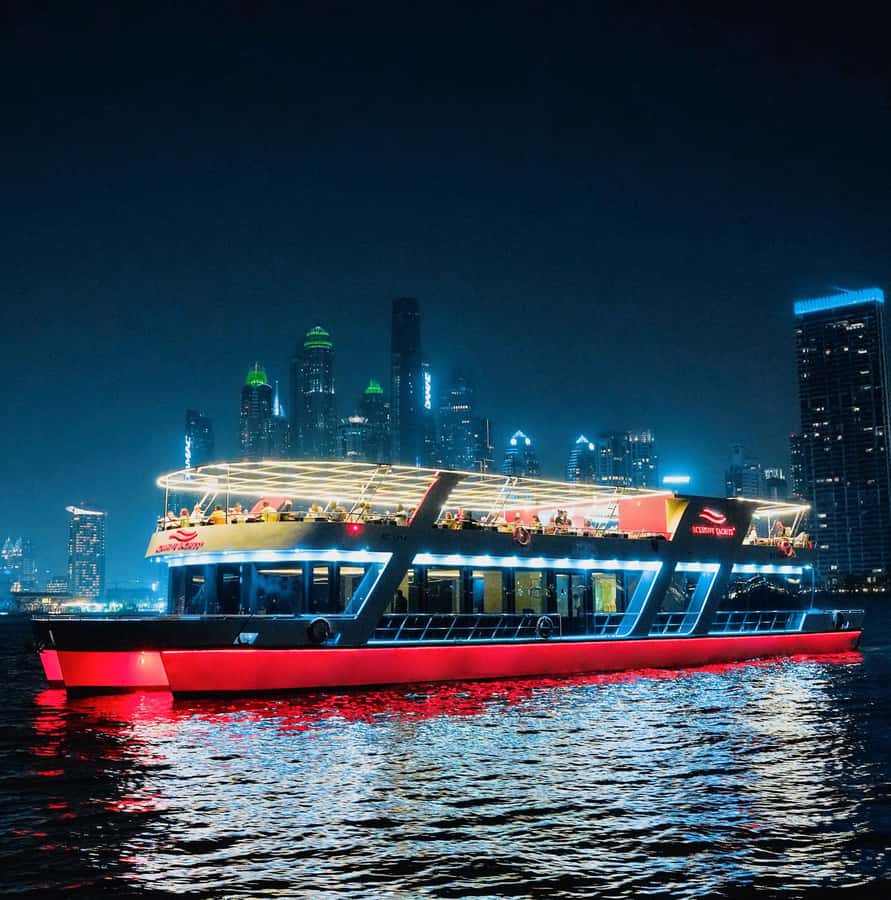 Dubai: Sunset or Dinner Cruise with Live Music & Open Bar - Key points to know before booking