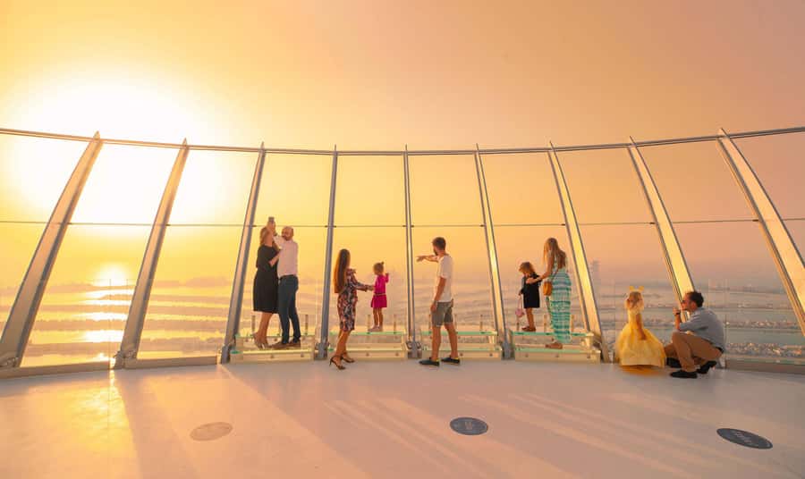 Dubai: The View At The Palm Ticket & 1.5 Afternoon Yacht - Why the elevator and terraces are worth your time