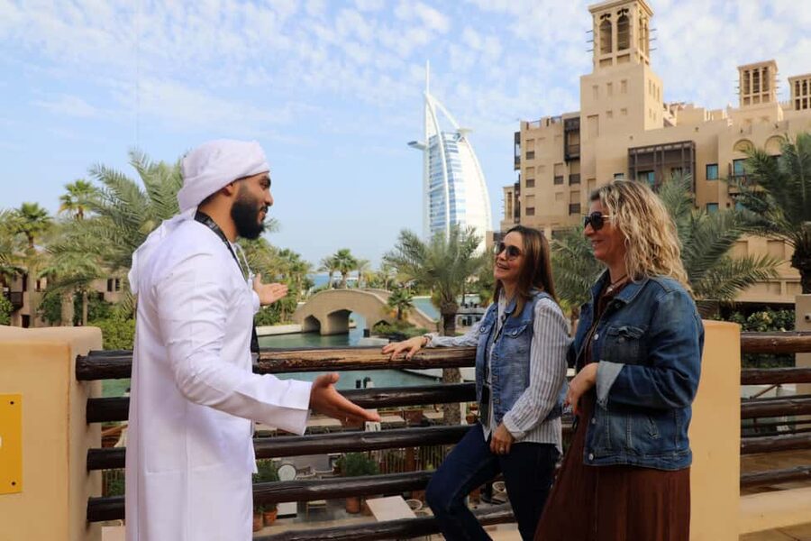 Dubai Top Highlights: Frame Entry, Souks, Abra & Street Food - Souk Madinat and the first round of skyline photos