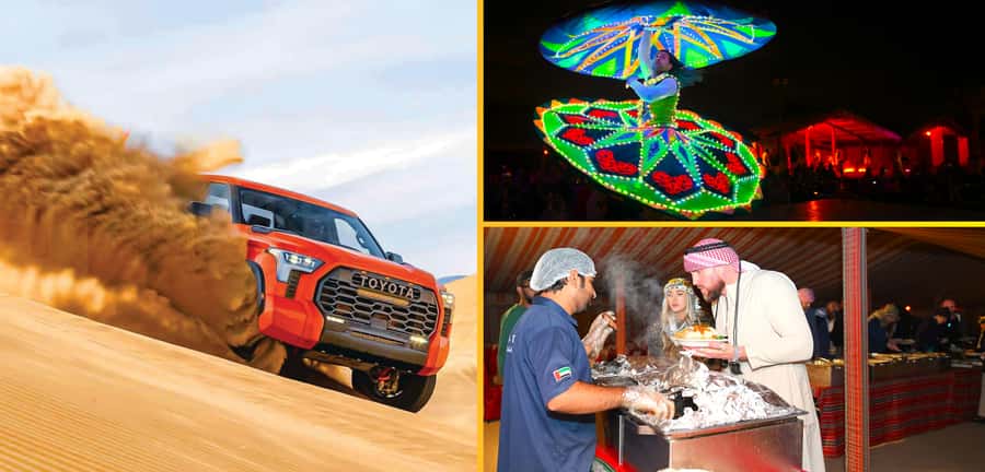 Dubai: Tour with BBQ Dinner, Camel Ride, & Traditional Show - Pickup from Dubai and the ride toward Al Aweer