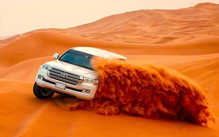 Dubai: Tour with BBQ Dinner, Camel Ride, & Traditional Show - Dune bashing and sandboarding: choose the right version