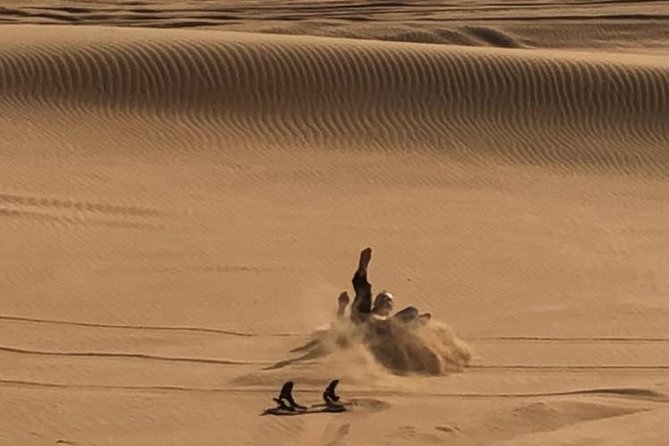 Dubai: Unique MORNING Quad Bike Red Dunes Safari - A short camel ride at a slower pace