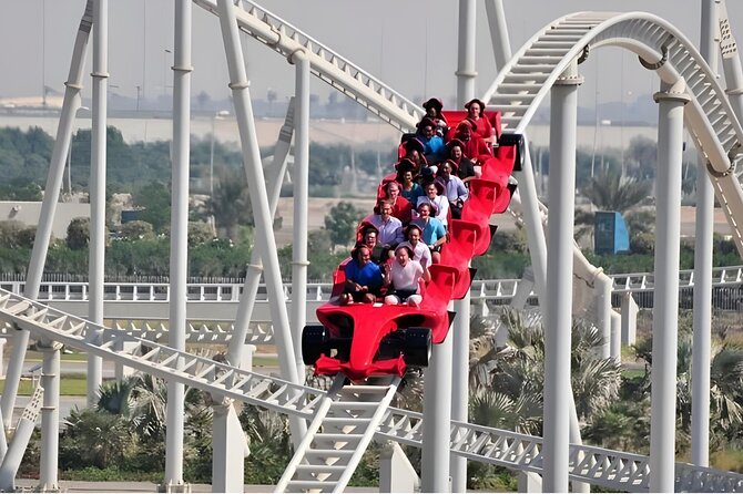 Entrance ticket to Ferrari World Abu Dhabi theme park - Ferrari cars, simulators, and factory stories