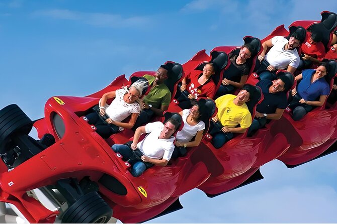 Entrance ticket to Ferrari World Abu Dhabi theme park - Why the indoor setting matters in Abu Dhabi