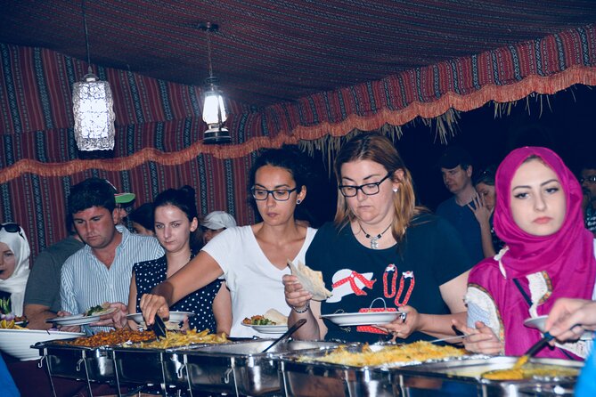 Evening Desert Safari Abu Dhabi with Hot BBQ Dinner - BBQ dinner with drinks and live shows