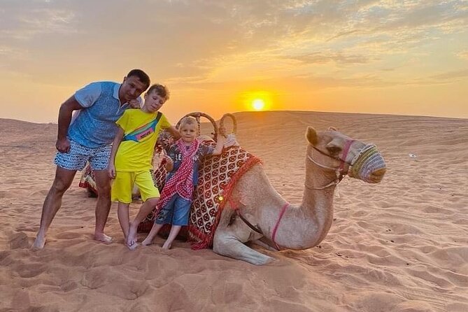 Evening Desert Safari & BBQ With Live Shows,Camel Ride,Falcon pic - Lahbab’s 15-minute camel ride