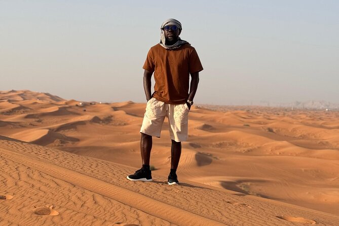 Evening Desert Safari Dubai BBQ Dinner Dune Bashing Dune Buggy - Refreshments before the evening camp