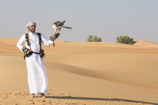 Evening Desert Safari with ATV Quad Bike Dune Bashing BBQ Dinner - A short camel ride with a traditional feel