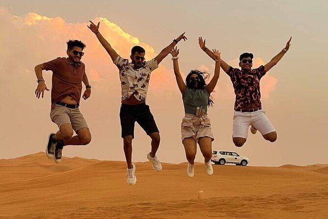 Evening Desert Safari with BBQ Buffet Camel Ride and Arabic Shows - Camel riding and sandboarding in short doses