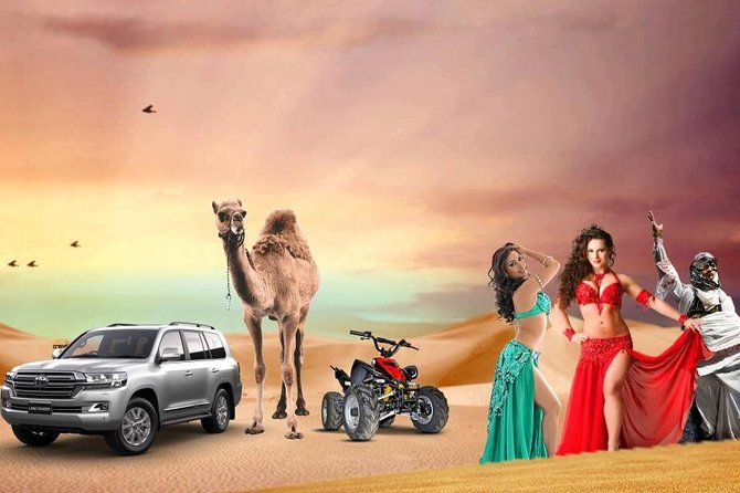 Evening Desert Safari with BBQ Dinner & 7 Live Show's - From City Pickup to Open Sand